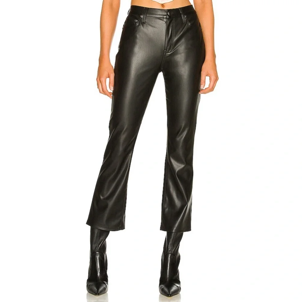 Pistola Lennon High Rise Cropped Boot‎ Pant in Slate Black
